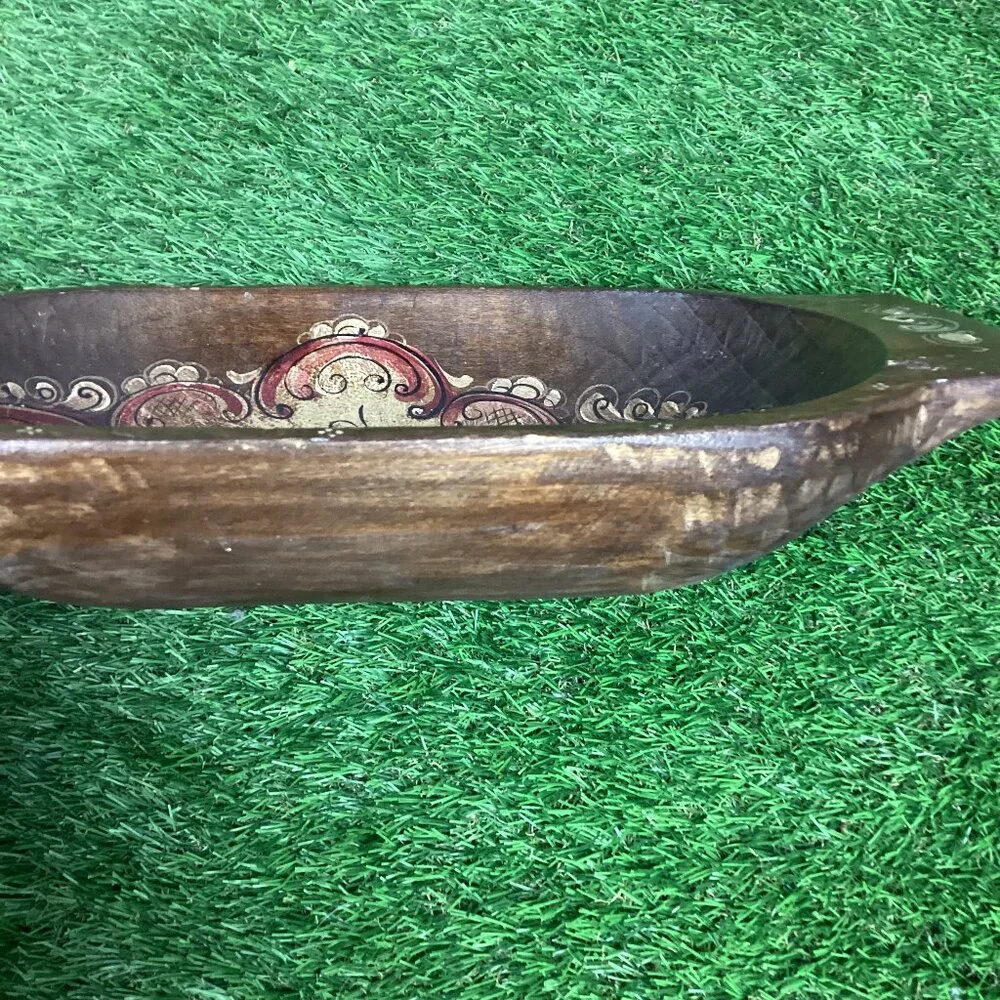 Vintage Mexican Bowl Serving Tray Book Hand Painted